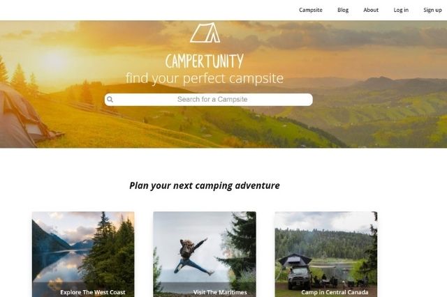 campertunity website